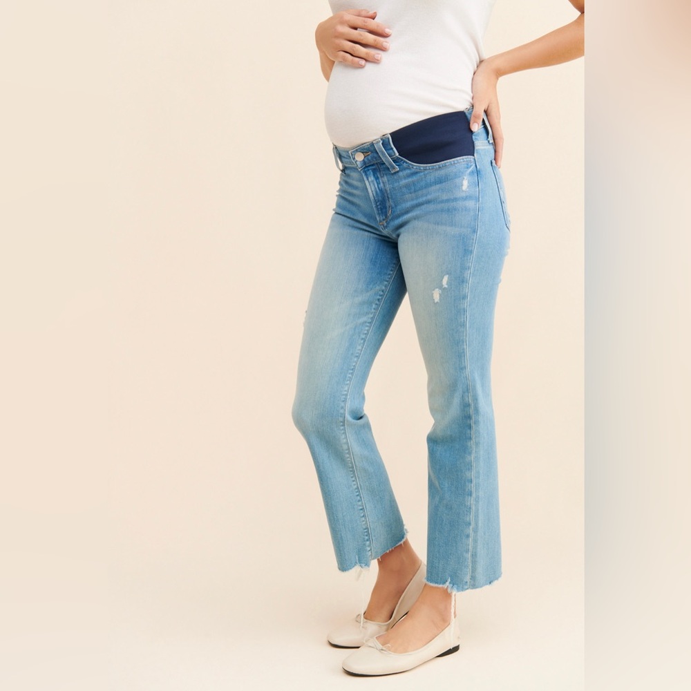 Maternity Callie Cropped Bootcut Jeans
